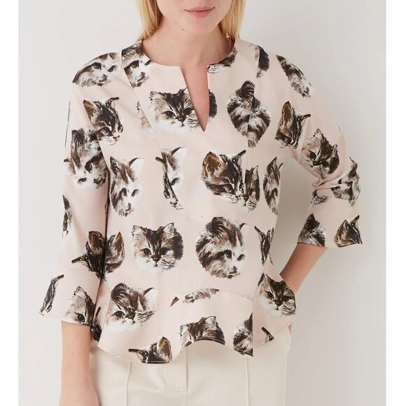 Paul & Joe Tops - Paul & Joe Sister Vanille Cat Blouse